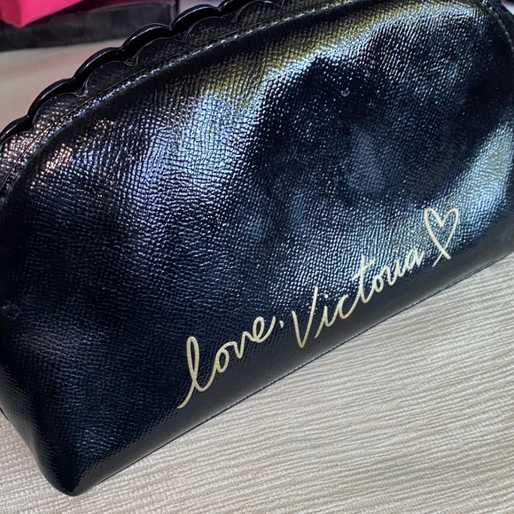 Victoria's Secret Black Laser-Cut Cosmetic pouch - Picture 4 of 7